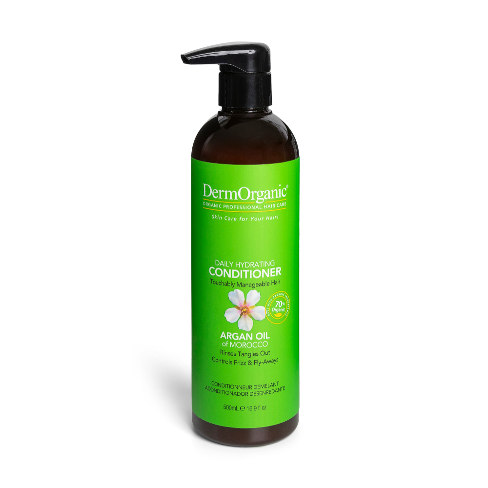 Balsam de par profesional hidratant cu ulei de argan, 500ml, DermOrganic Balsam de par profesional hidratant cu ulei de argan, 500ml, DermOrganic
