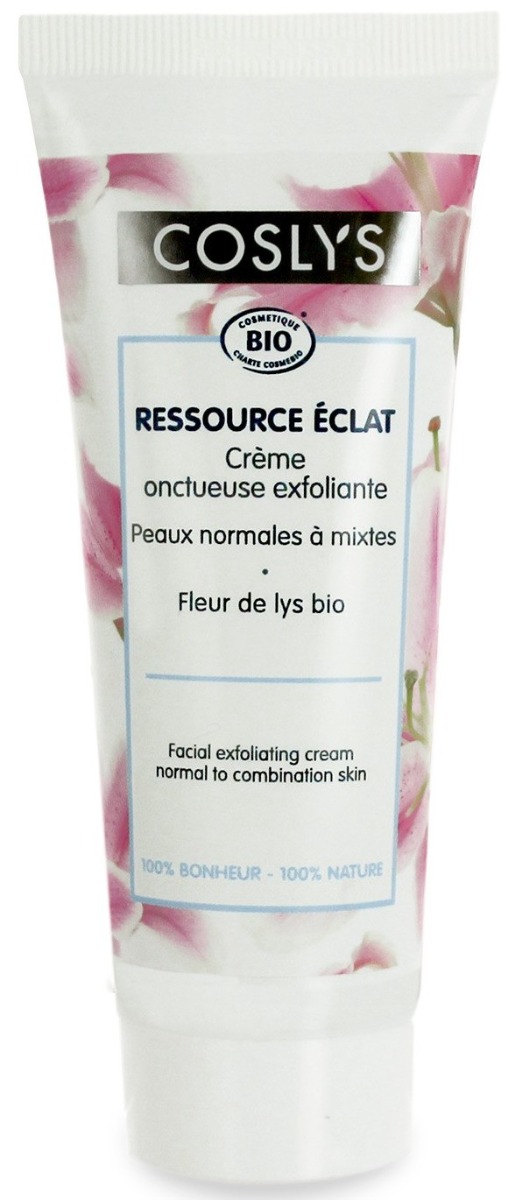 Crema exfolianta bio pentru ten normal si mixt cu extract de crin, 75ml, Coslys Crema exfolianta bio pentru ten normal si mixt cu extract de crin, 75ml, Coslys