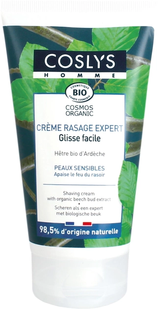 Crema bio pentru barbierit cu muguri de fag pentru piele sensibila, 125ml, Coslys Crema bio pentru barbierit cu muguri de fag pentru piele sensibila, 125ml, Coslys