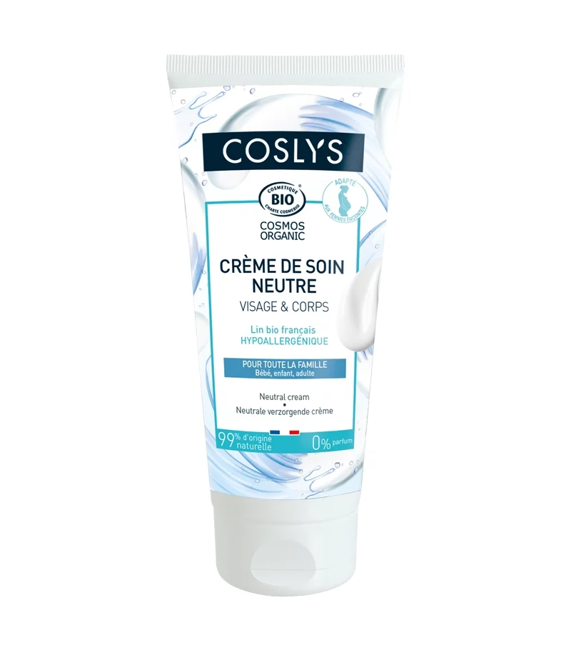 Crema bio cu extract de in pentru ten maini si corp, 200ml, Coslys Crema bio cu extract de in pentru ten maini si corp, 200ml, Coslys
