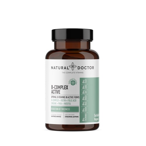 B-Complex Active Reducerea oboselii, 60 capsule, Natural Doctor B-Complex Active Reducerea oboselii, 60 capsule, Natural Doctor
