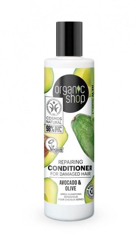 Balsam pentru parul uscat Avocado & Masline, 280ml, Organic Shop Balsam pentru parul uscat Avocado & Masline, 280ml, Organic Shop