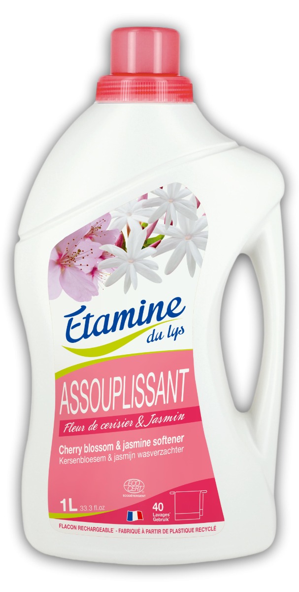 Balsam bio pentru rufe cu parfum de cires si iasomie, 1000ml, Etamine Balsam bio pentru rufe cu parfum de cires si iasomie, 1000ml, Etamine