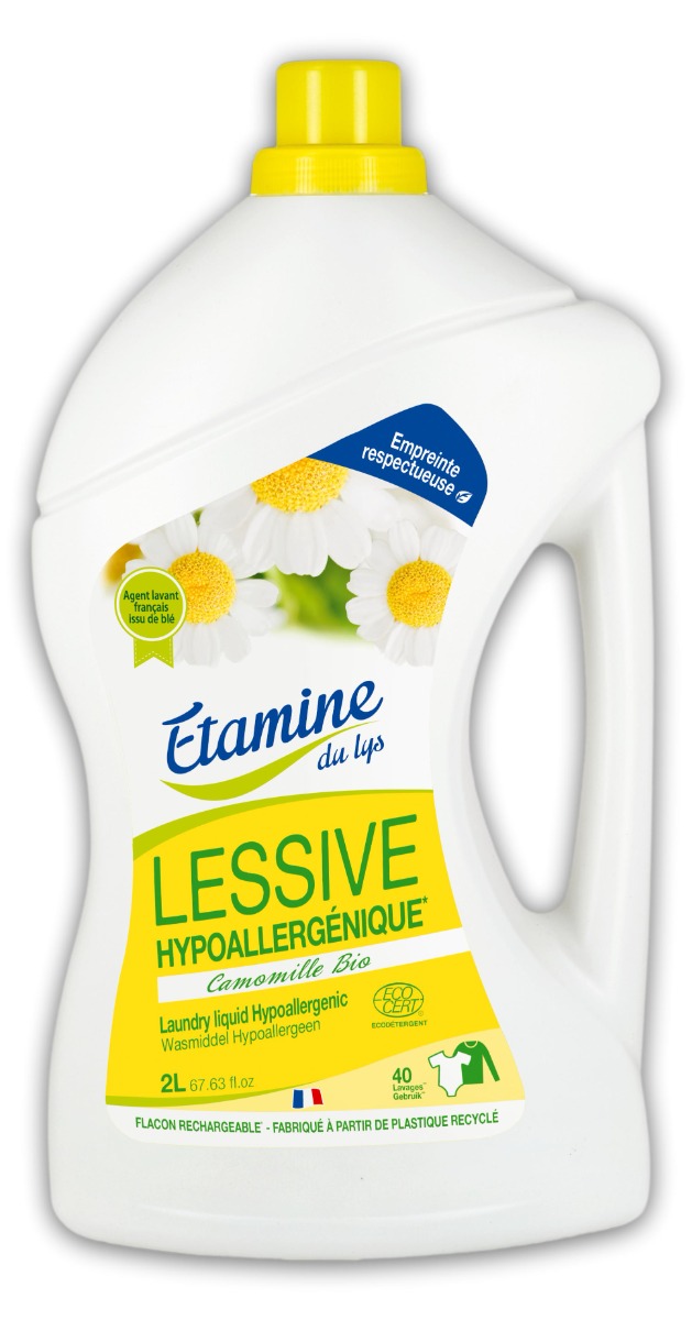 Detergent bio hipoalergenic pentru rufe cu parfum de musetel, 2000ml, Etamine Detergent bio hipoalergenic pentru rufe cu parfum de musetel, 2000ml, Etamine