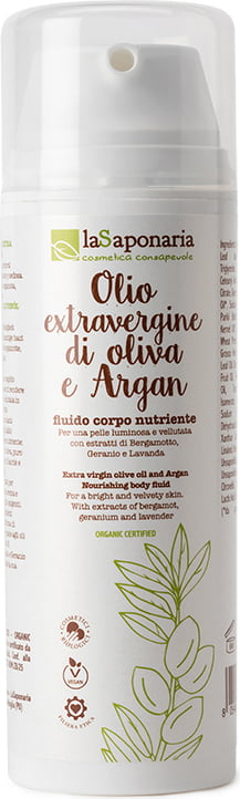 Crema de corp cu Argan si ulei extravirgin de masline, 150ml, La Saponaria Crema de corp cu Argan si ulei extravirgin de masline, 150ml, La Saponaria