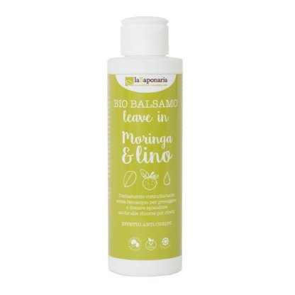 Balsam bio restructurant si iluminator cu Moringa si ulei de seminte de in, 150ml, La Saponaria Balsam bio restructurant si iluminator cu Moringa si ulei de seminte de in, 150ml, La Saponaria