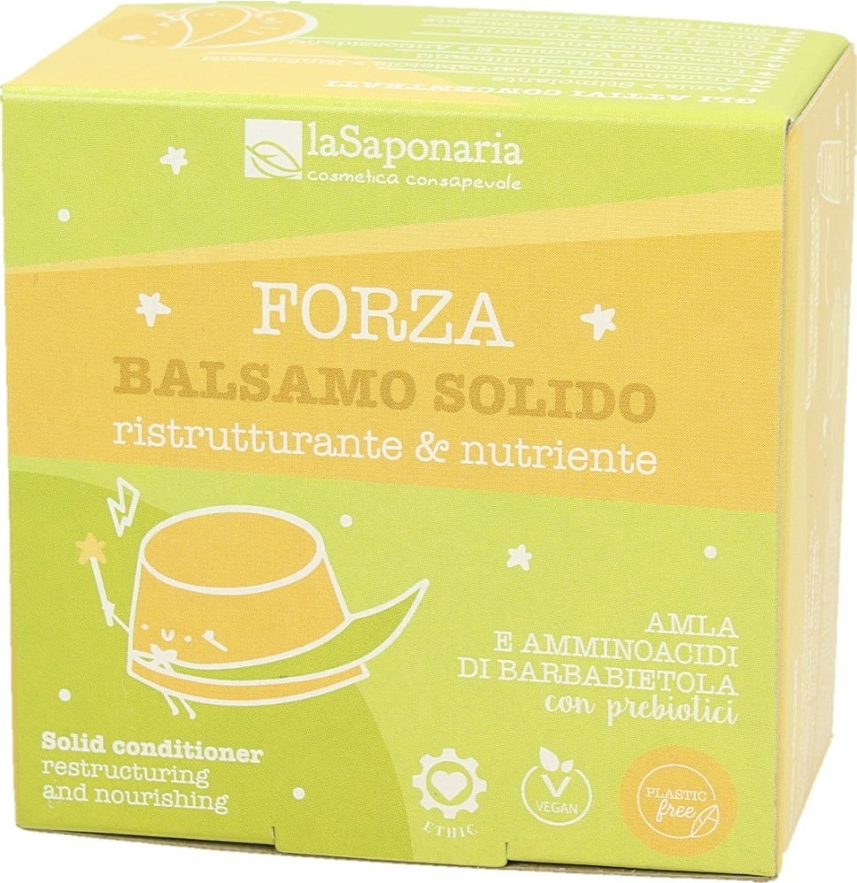 Balsam de par solid restructurant si hranitor, 40g, La Saponaria Balsam de par solid restructurant si hranitor, 40g, La Saponaria