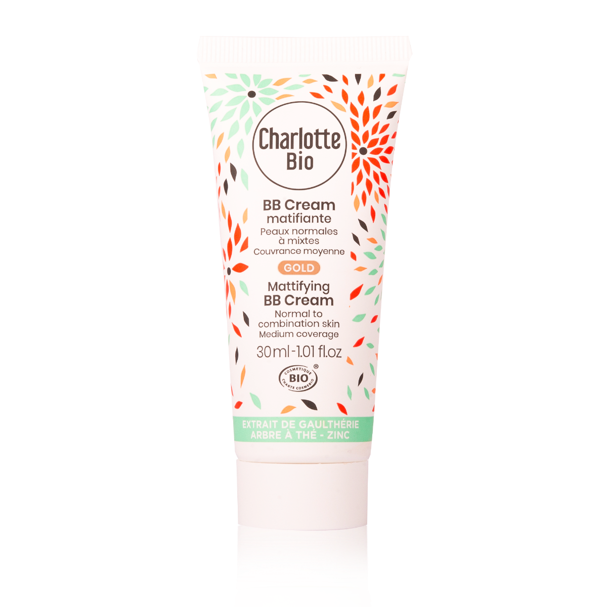 BB Cream bio matifiant pentru piele normala si mixta Gold, 30ml, Charlotte Bio BB Cream bio matifiant pentru piele normala si mixta Gold, 30ml, Charlotte Bio