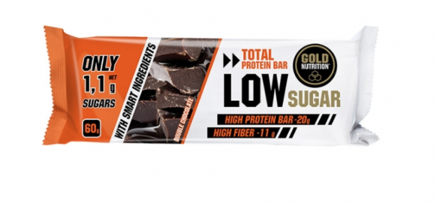 Baton proteic cu extra ciocolata Low Sugar, 60g, Gold Nutrition Baton proteic cu extra ciocolata Low Sugar, 60g, Gold Nutrition
