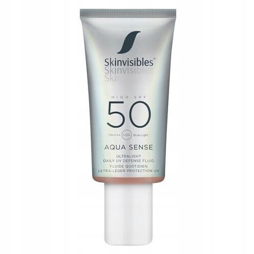 Protectie solara zilnica legera SPF 50 Aqua Sense Fluid, 50ml, Skinvisibles Protectie solara zilnica legera SPF 50 Aqua Sense Fluid, 50ml, Skinvisibles