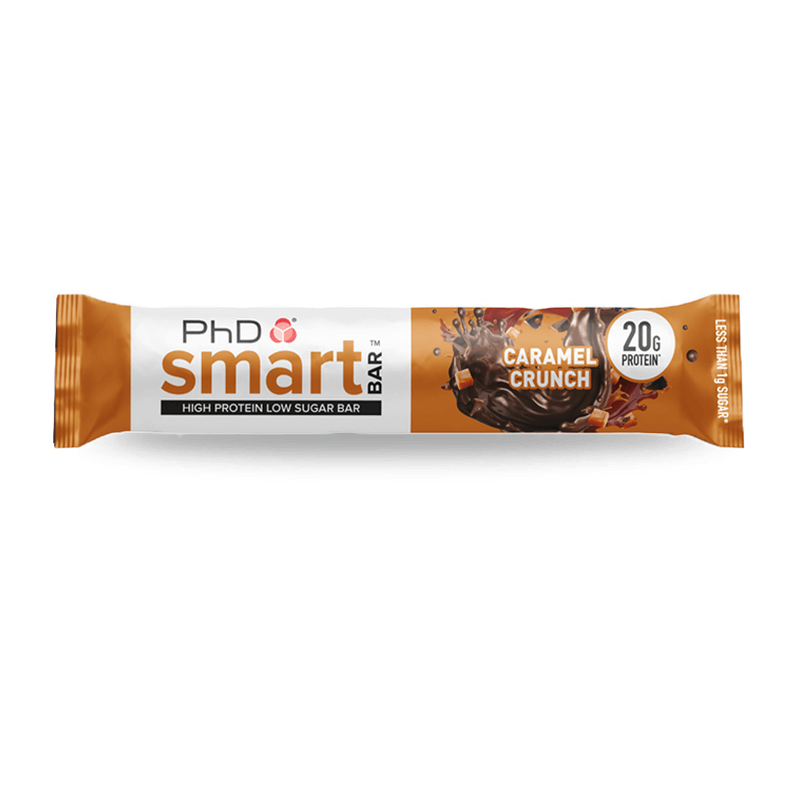 Baton proteic cu caramel crocant Smart Bar Caramel Crunch, 64g, PhD Baton proteic cu caramel crocant Smart Bar Caramel Crunch, 64g, PhD