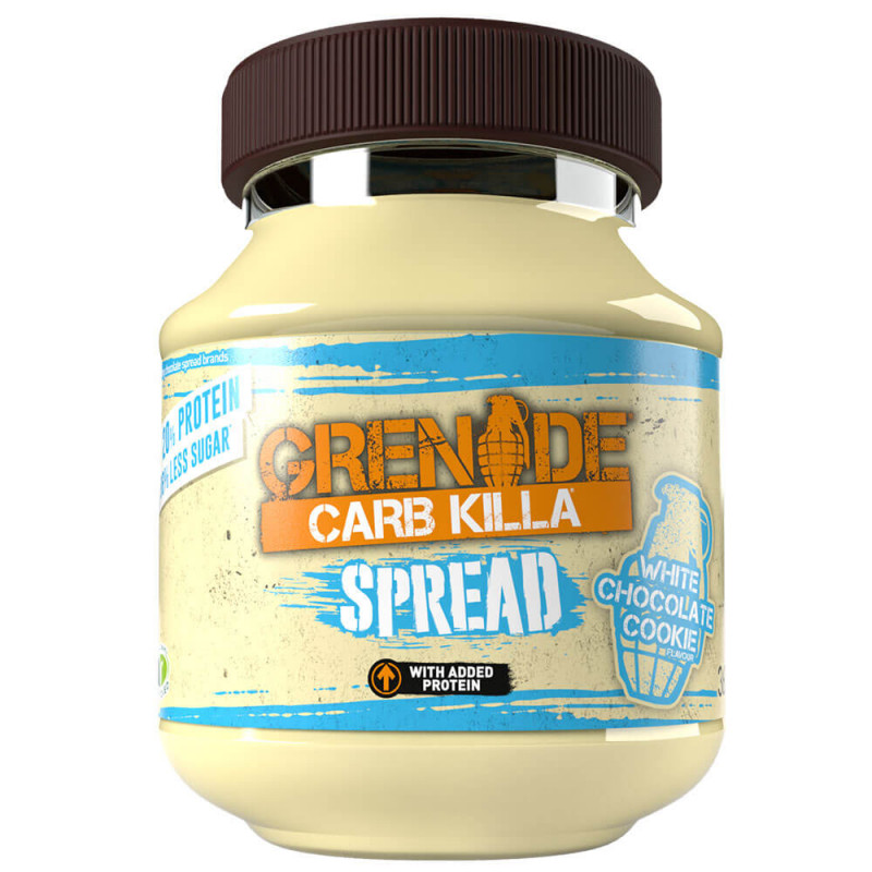 Crema tartinabila cu ciocolata alba Carb Killa Spread, 360g, Grenade Crema tartinabila cu ciocolata alba Carb Killa Spread, 360g, Grenade