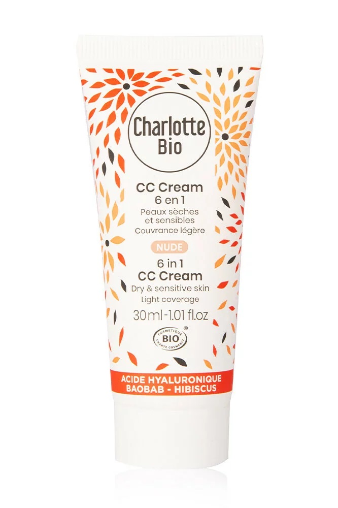 CC Cream bio 6in1 pentru piele uscata si sensibila Nude, 30ml, Charlotte Bio CC Cream bio 6in1 pentru piele uscata si sensibila Nude, 30ml, Charlotte Bio