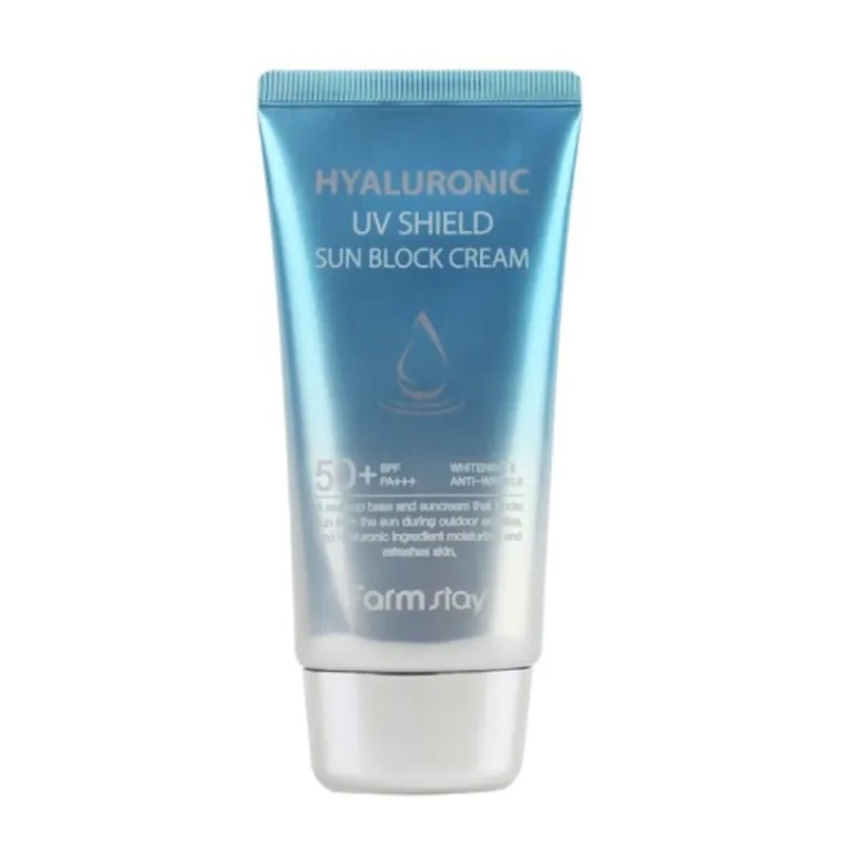 Crema de protectie solara cu acid hialuronic SPF50+, 50g, Farmstay Crema de protectie solara cu acid hialuronic SPF50+, 50g, Farmstay