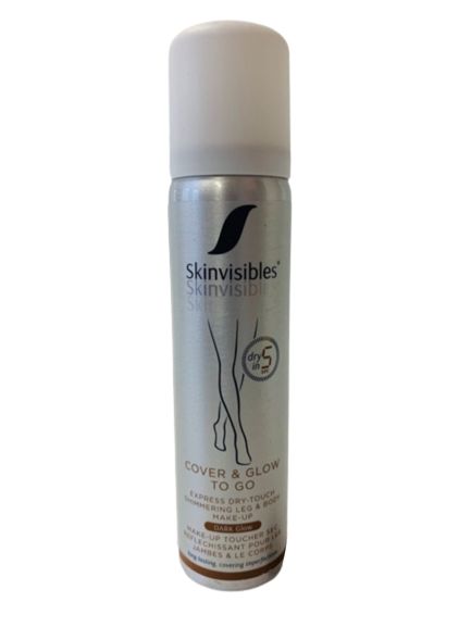 Fond de ten spray pentru brate si picioare Cover & Glow To Go Dark, 75ml, Skinvisibles Fond de ten spray pentru brate si picioare Cover & Glow To Go Dark, 75ml, Skinvisibles