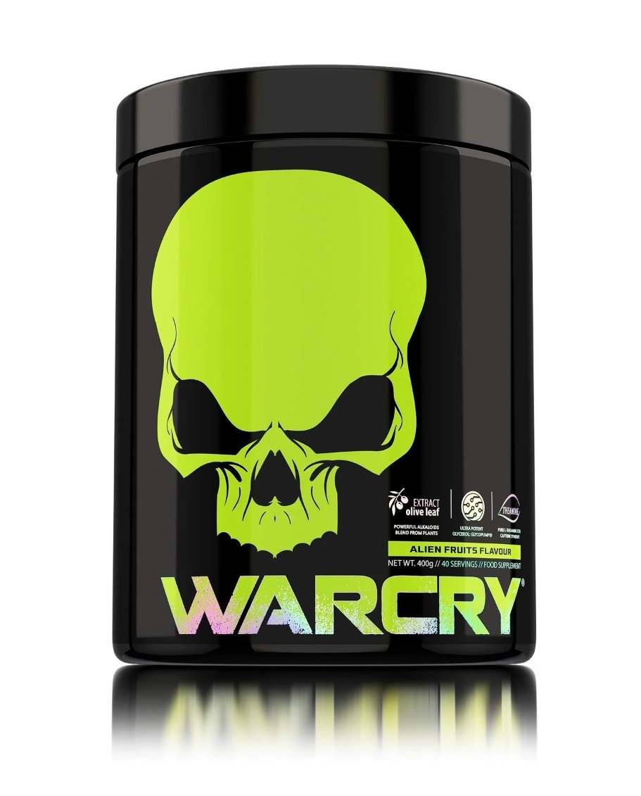 Pre-Workout cu aroma Alien Fruits Warcry, 400g, Genius Nutrition Pre-Workout cu aroma Alien Fruits Warcry, 400g, Genius Nutrition