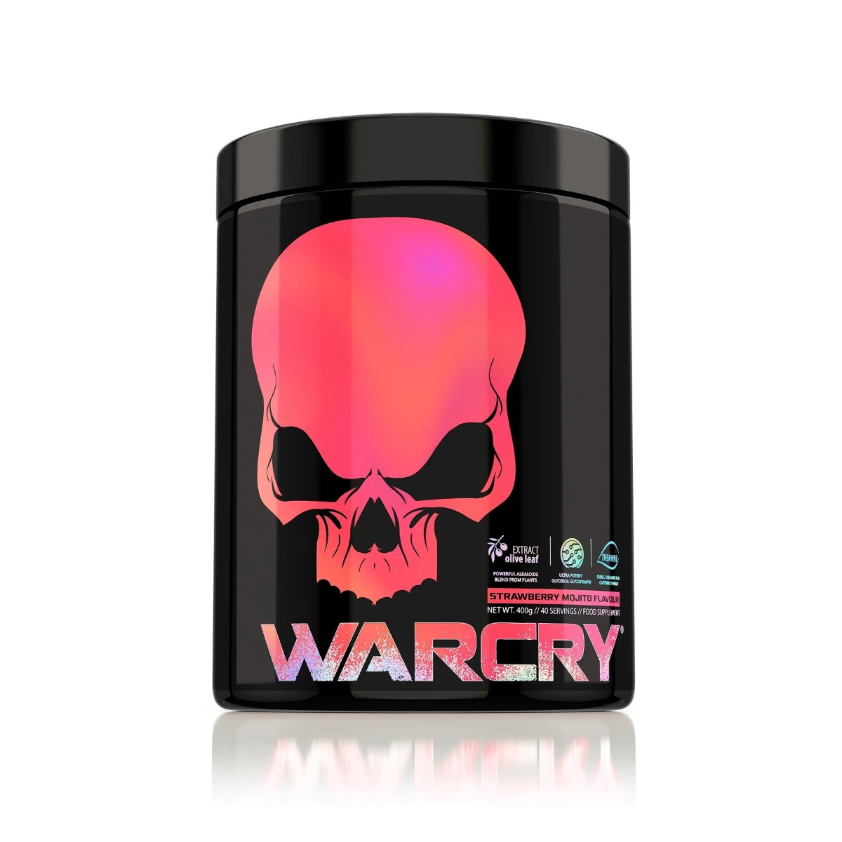 Pre-Workout cu aroma Strawberry Mojito Warcry, 400g, Genius Nutrition Pre-Workout cu aroma Strawberry Mojito Warcry, 400g, Genius Nutrition