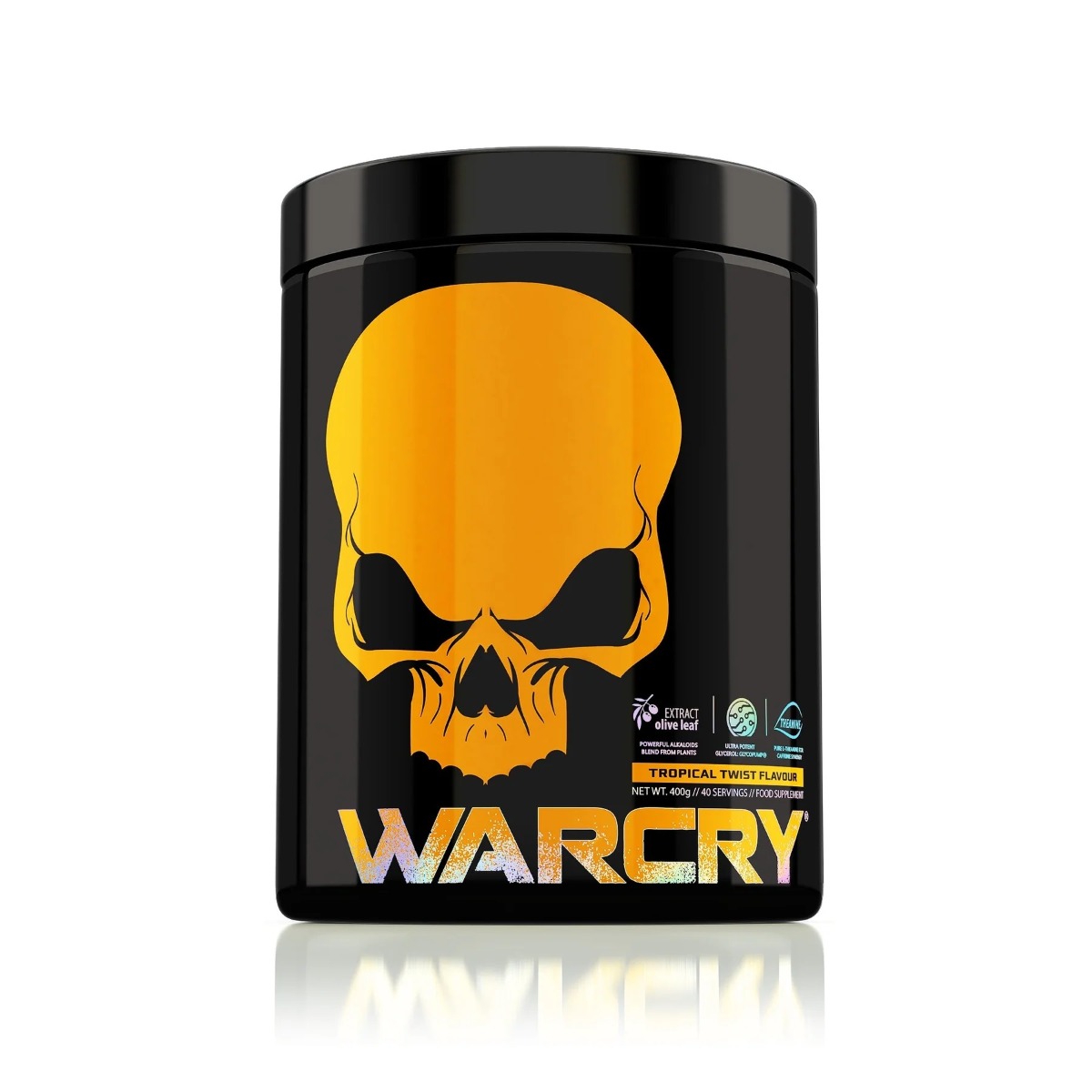 Pre-Workout cu aroma Tropical Twist Warcry, 400g, Genius Nutrition Pre-Workout cu aroma Tropical Twist Warcry, 400g, Genius Nutrition