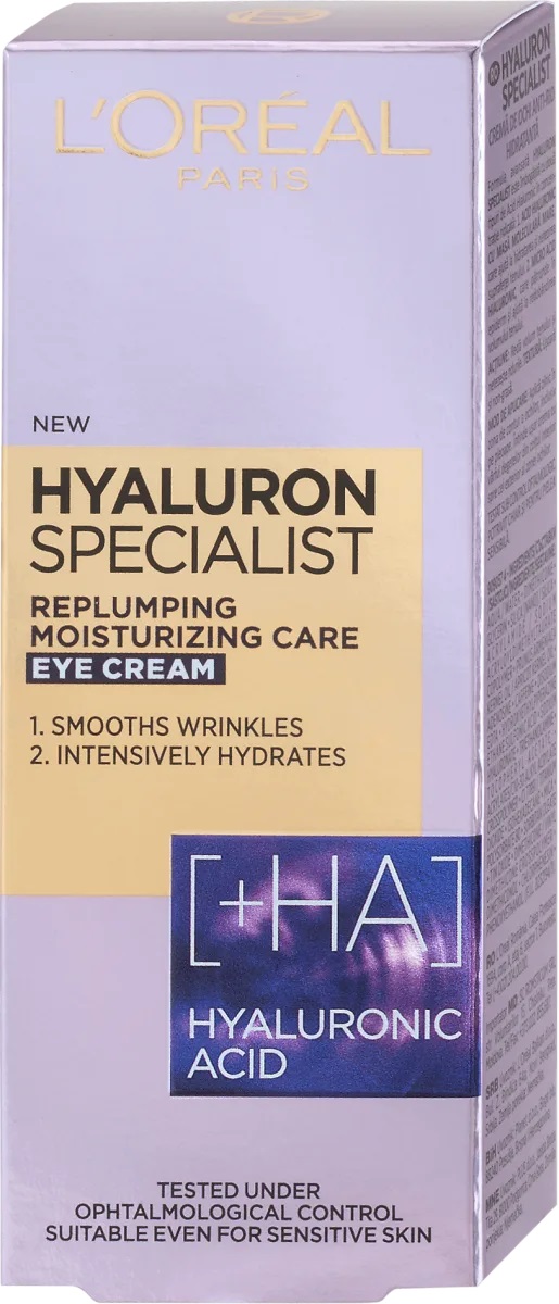 Crema de ochi antirid cu acid hialuronic Hyaluron Specialist, 15ml, L'Oreal Paris Crema de ochi antirid cu acid hialuronic Hyaluron Specialist, 15ml, L'Oreal Paris