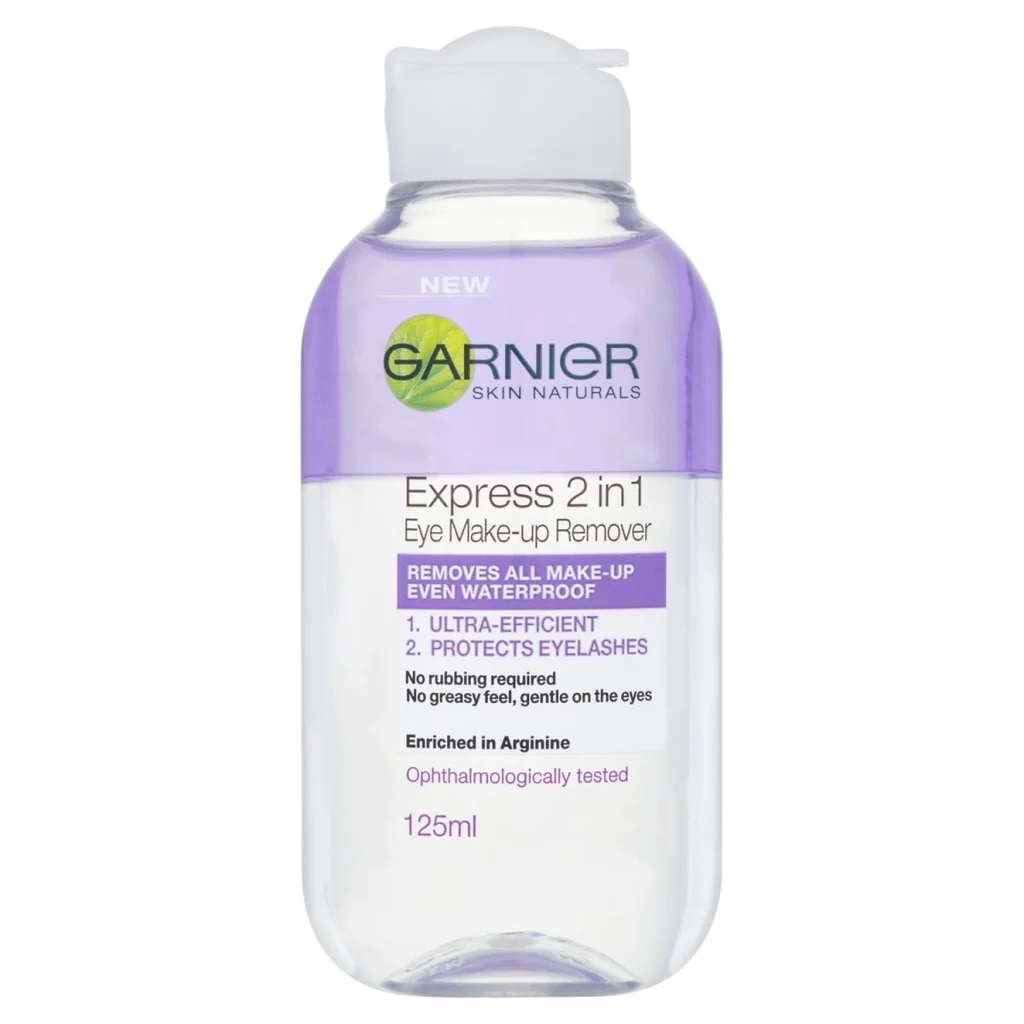 Apa micelara bifazica pentru ochi cu arginina Skin Naturals, 125ml, Garnier Apa micelara bifazica pentru ochi cu arginina Skin Naturals, 125ml, Garnier