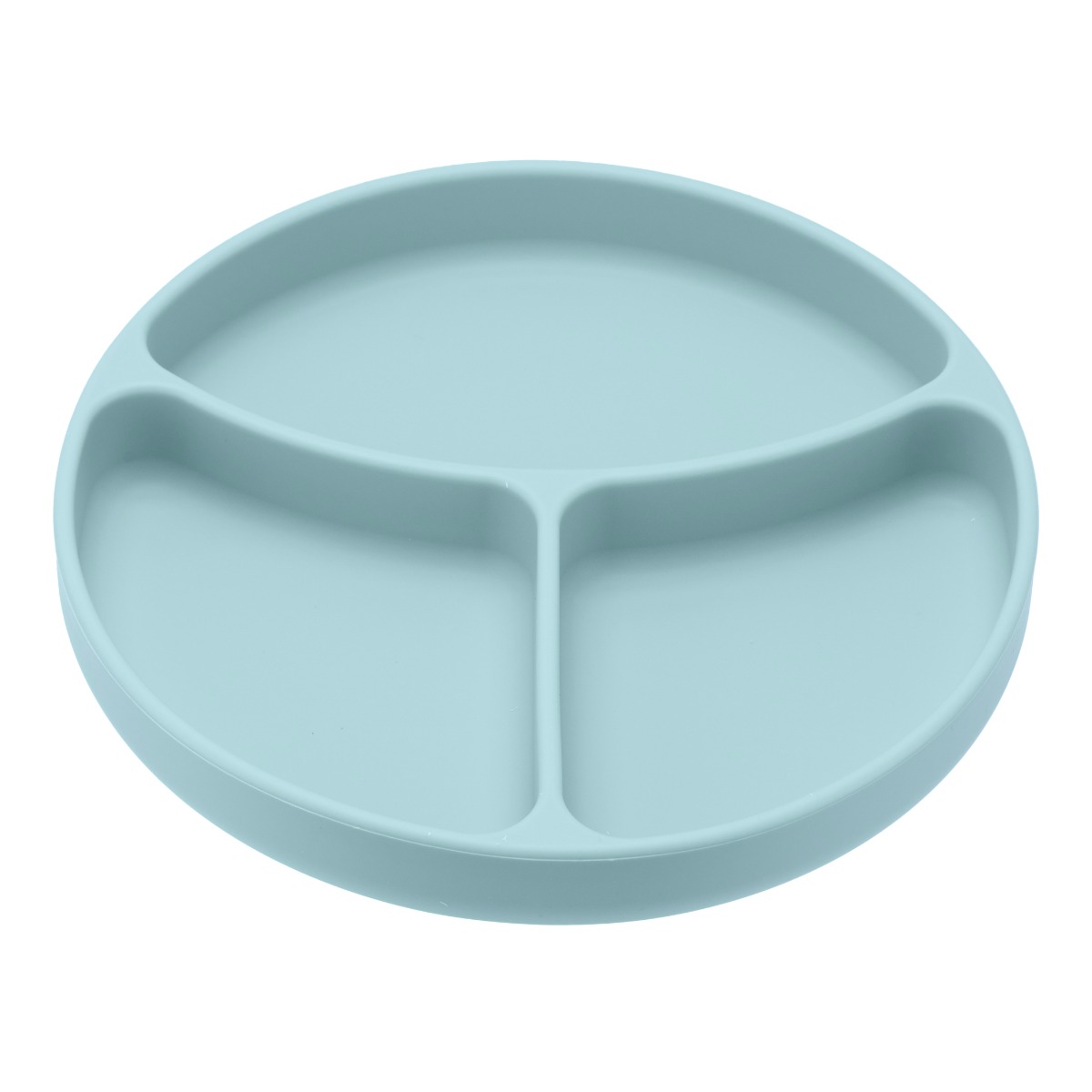 Farfurie compartimentata din silicon cu ventuza Albastra, 1 bucata, U-Grow Farfurie compartimentata din silicon cu ventuza Albastra, 1 bucata, U-Grow