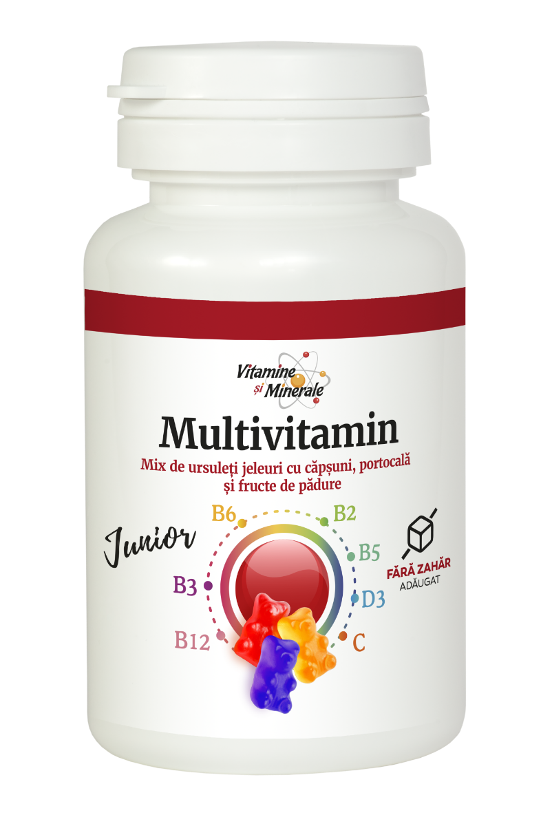 Multivitamin junior ursuleti cu fructe, 20 jeleuri, Dacia Plant Multivitamin junior ursuleti cu fructe, 20 jeleuri, Dacia Plant