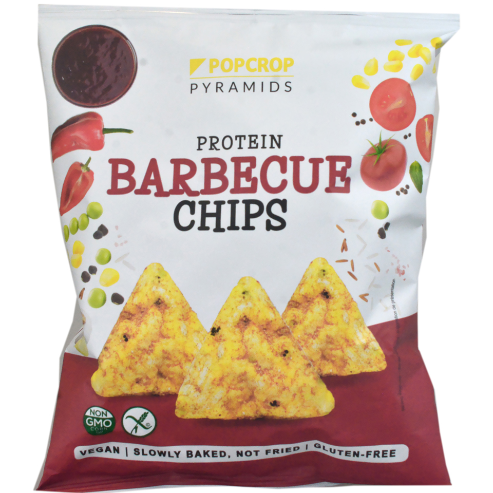 Chips-uri cu proteina de mazare cu aroma de branza si ceapa, 60g, Popcrop Chips-uri cu proteina de mazare cu aroma de branza si ceapa, 60g, Popcrop