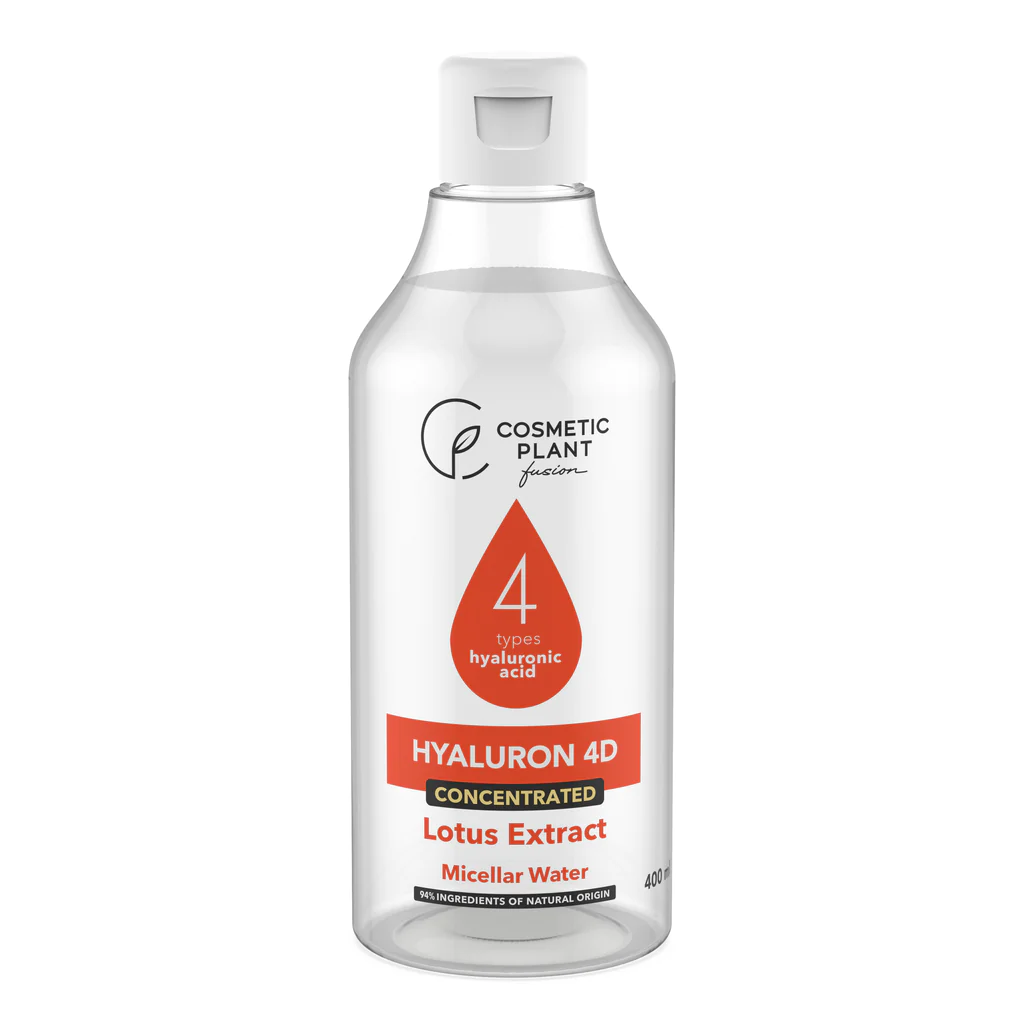 Apa micelara cu acid hialuronic 4D si extract de lotus, 400ml, Cosmetic Plant Apa micelara cu acid hialuronic 4D si extract de lotus, 400ml, Cosmetic Plant