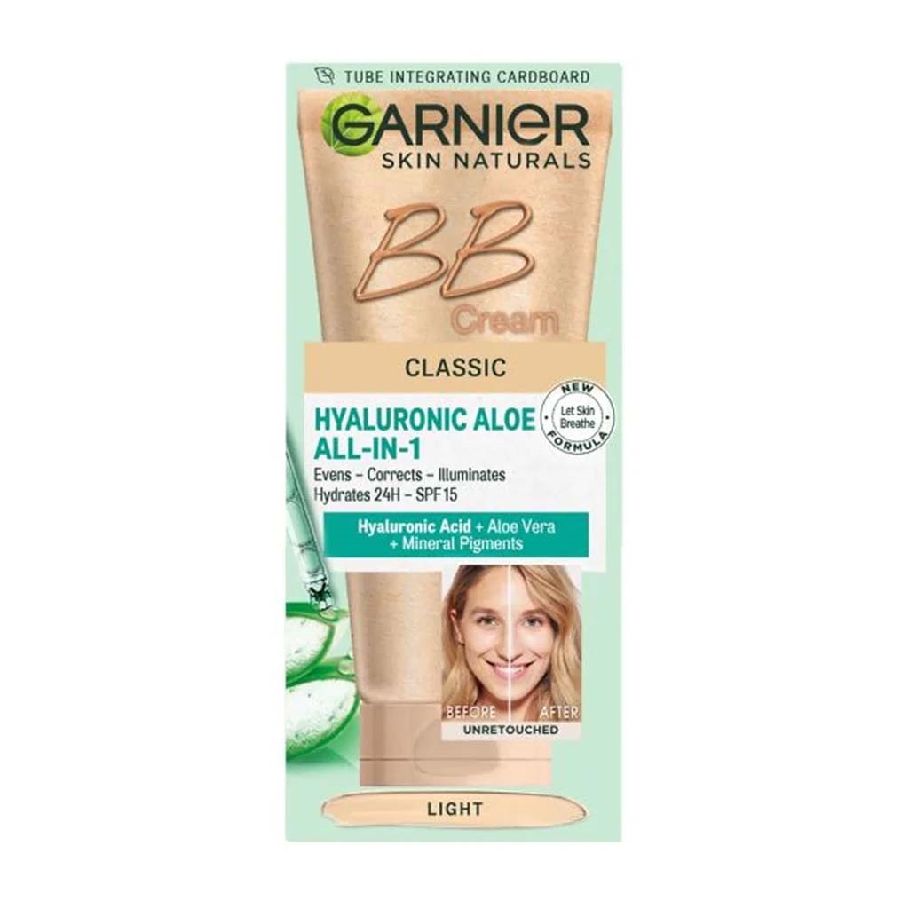 Crema BB multifunctionala de zi cu nunata deschisa Skin Naturals, 50ml, Garnier Crema BB multifunctionala de zi cu nunata deschisa Skin Naturals, 50ml, Garnier