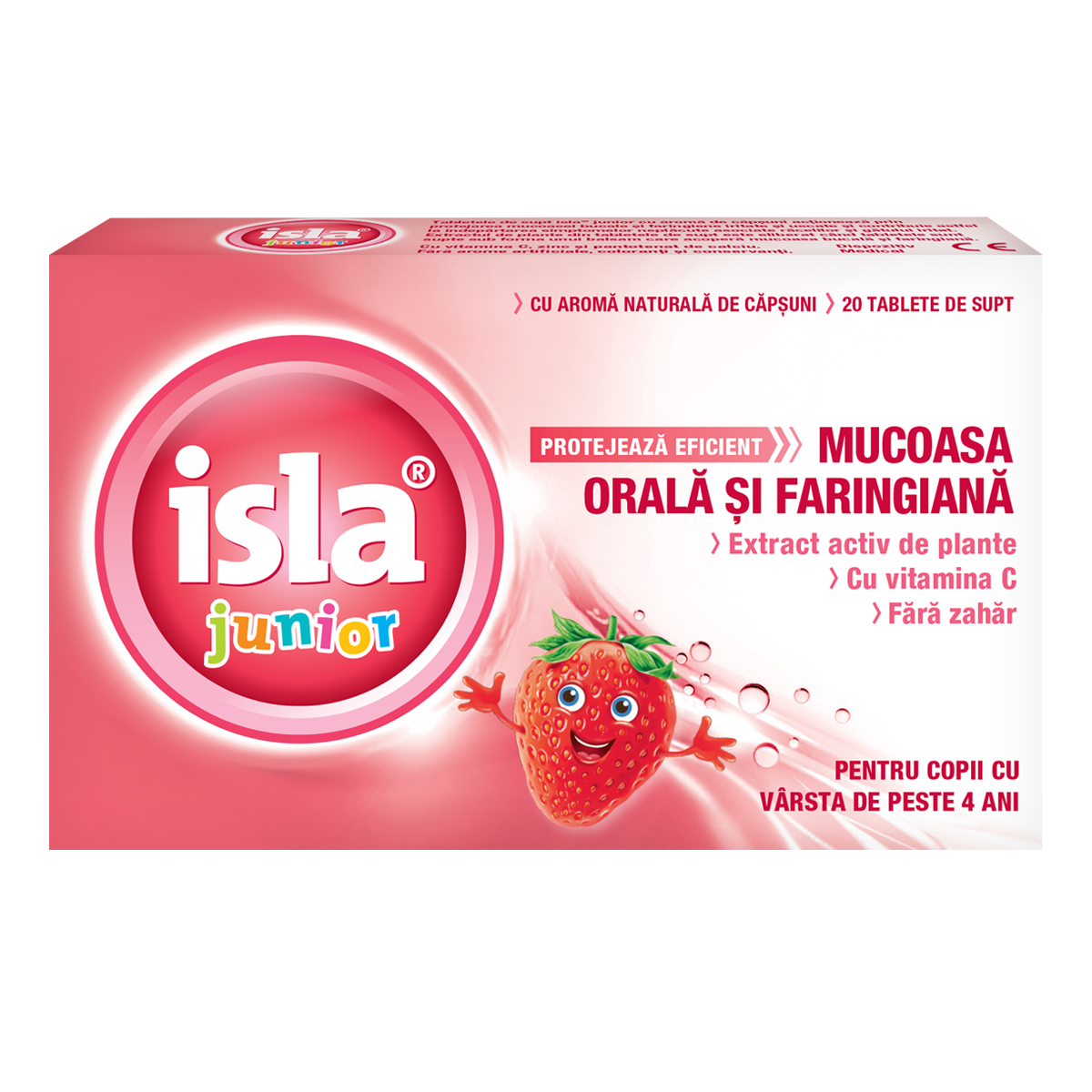 Isla junior aroma de capsuni, 20 tablete, Engelhard Arzneimittel Isla junior aroma de capsuni, 20 tablete, Engelhard Arzneimittel