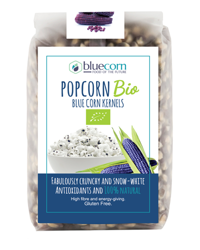 Porumb albastru pentru popcorn bio, 350g, Popcrop