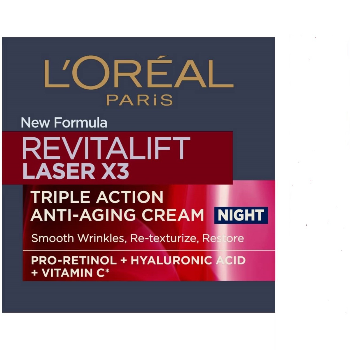 Crema antirid de noapte Revitalift Laser Renew, 50ml, L'Oreal Paris Crema antirid de noapte Revitalift Laser Renew, 50ml, L'Oreal Paris