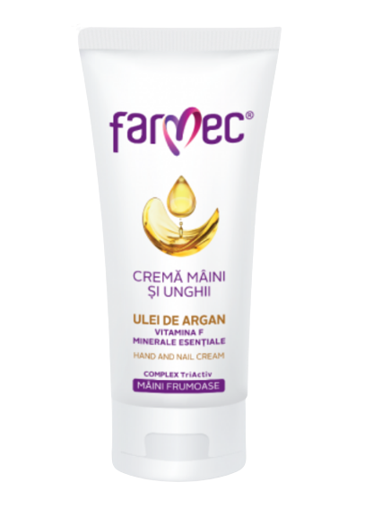 Crema pentru maini si unghii cu argan, 100ml, Farmec