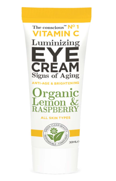 Crema de ochi cu Vitamina C, Lamaie & Zmeura, 30ml, The conscious Crema de ochi cu Vitamina C, Lamaie & Zmeura, 30ml, The conscious