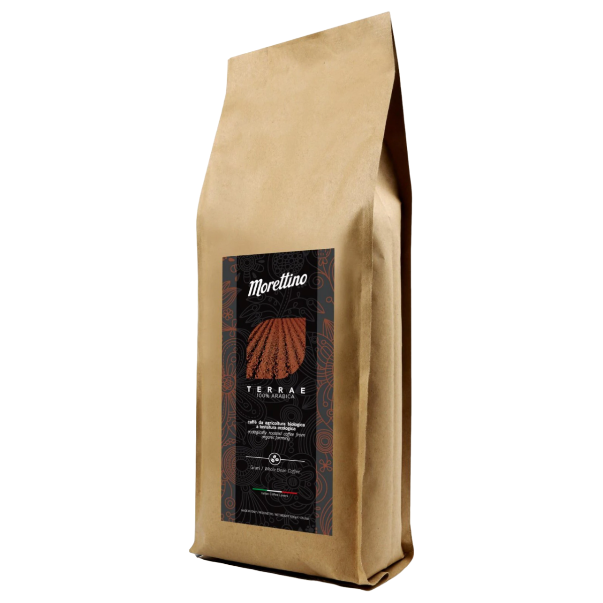 Cafea boabe Bio artizanala 100% arabica (format mare) Terrae, 1000g, Morettino Cafea boabe Bio artizanala 100% arabica (format mare) Terrae, 1000g, Morettino