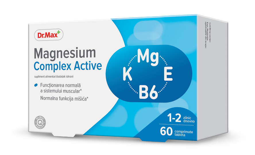 Dr. Max Magnesium Complex Active, 60 comprimate filmate