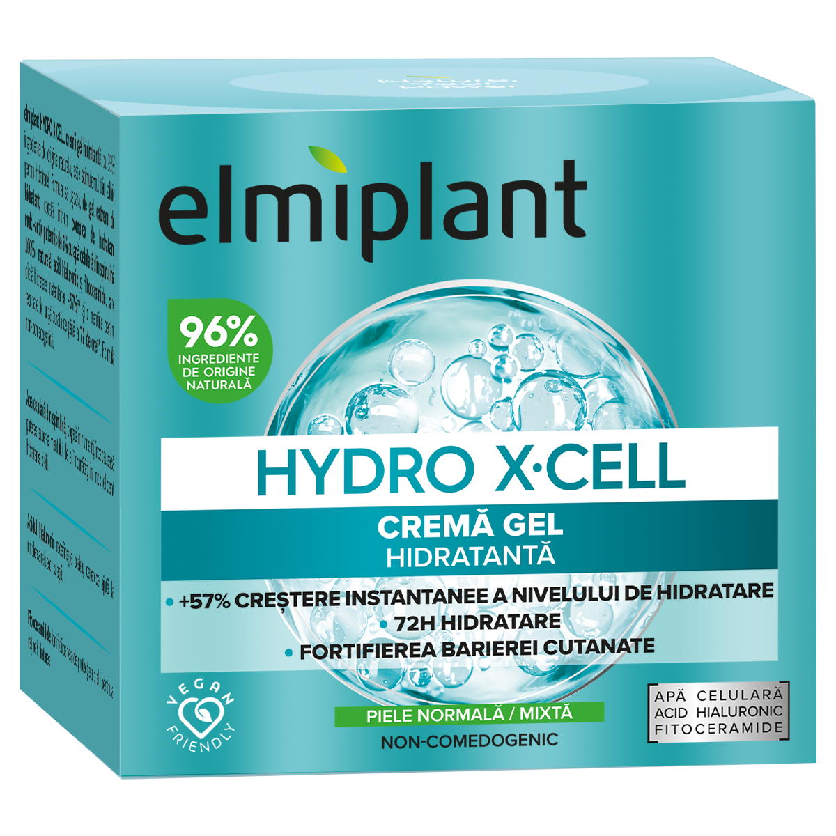 Crema de zi pentru ten normal/mixt Hydro X-Cell, 50ml, Elmiplant Crema de zi pentru ten normal/mixt Hydro X-Cell, 50ml, Elmiplant