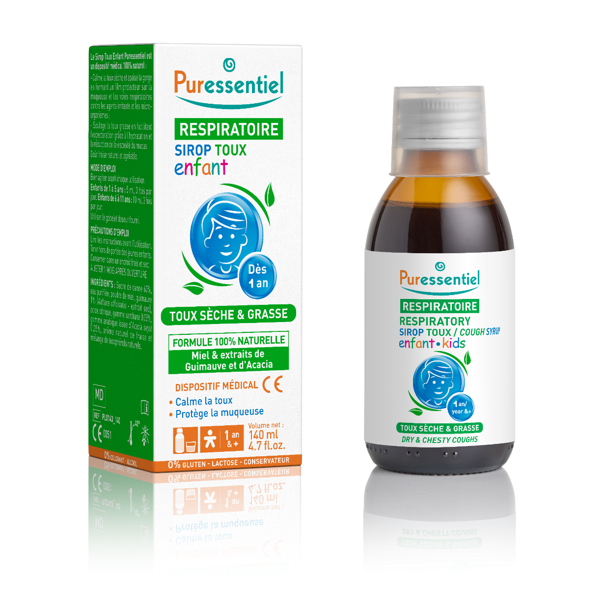 Sirop de tuse pentru copii Respiratory, 140ml, Puressentiel