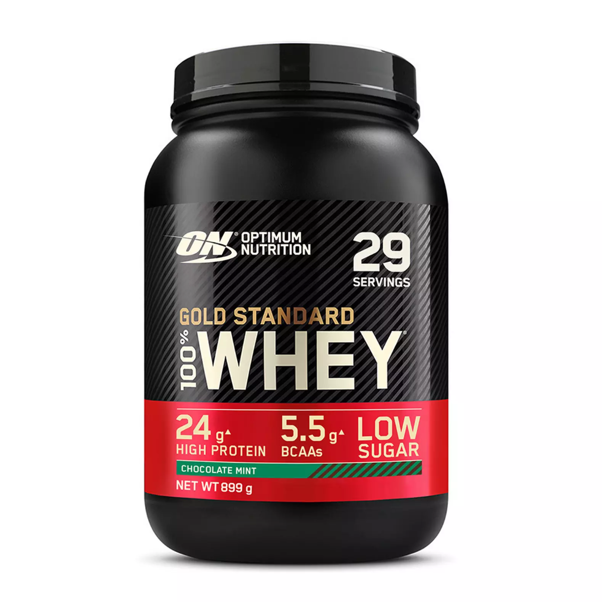 Proteine din zer 100% Whey Gold Standard cu aroma Choco Mint, 899g, Optimum Nutrition Proteine din zer 100% Whey Gold Standard cu aroma Choco Mint, 899g, Optimum Nutrition