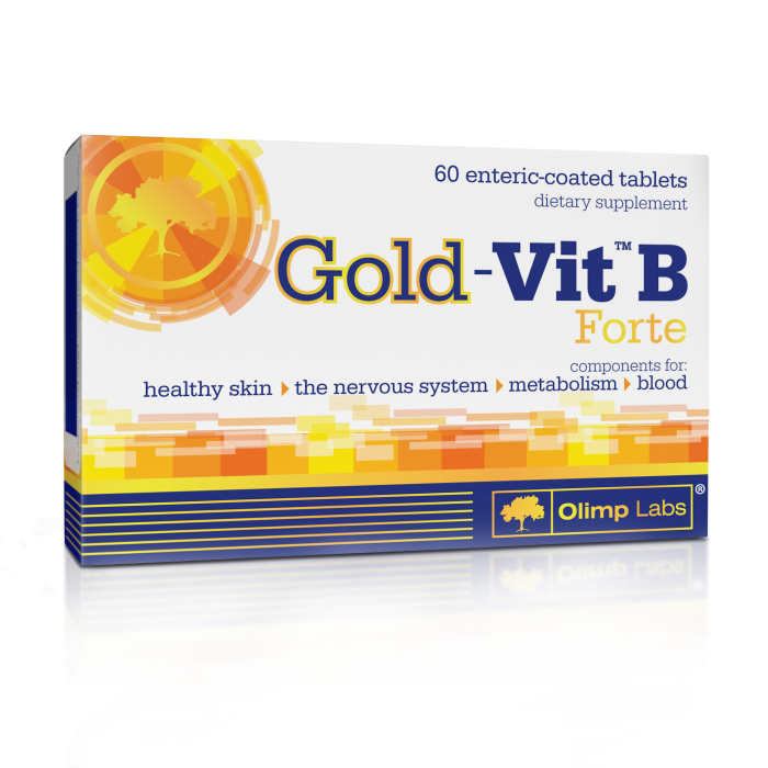 Complex vitamina B12 B6 B1 acid folic Forte Gold Vit B, 60 tablete, Olimp Labs Complex vitamina B12 B6 B1 acid folic Forte Gold Vit B, 60 tablete, Olimp Labs