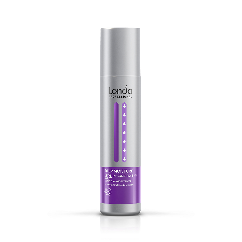Spray hidratant fara clatire pentru par uscat Deep Moisture, 250ml, Londa Professional Spray hidratant fara clatire pentru par uscat Deep Moisture, 250ml, Londa Professional
