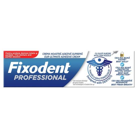 Crema adeziva pentru proteza dentara Professional, 40g, Fixodent Crema adeziva pentru proteza dentara Professional, 40g, Fixodent