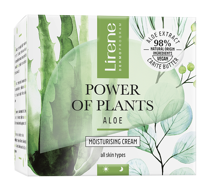Crema hidratanta pentru zi si noapte Aloe Power Of Plants, 50ml, Lirene Crema hidratanta pentru zi si noapte Aloe Power Of Plants, 50ml, Lirene