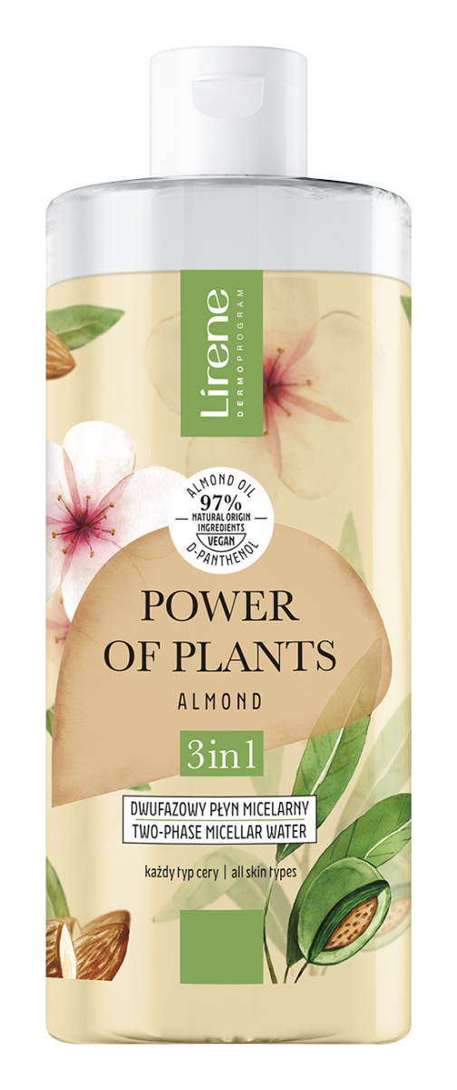 Apa micelara 3in1 bifazica Migdale Power Of Plants, 400ml, Lirene Apa micelara 3in1 bifazica Migdale Power Of Plants, 400ml, Lirene