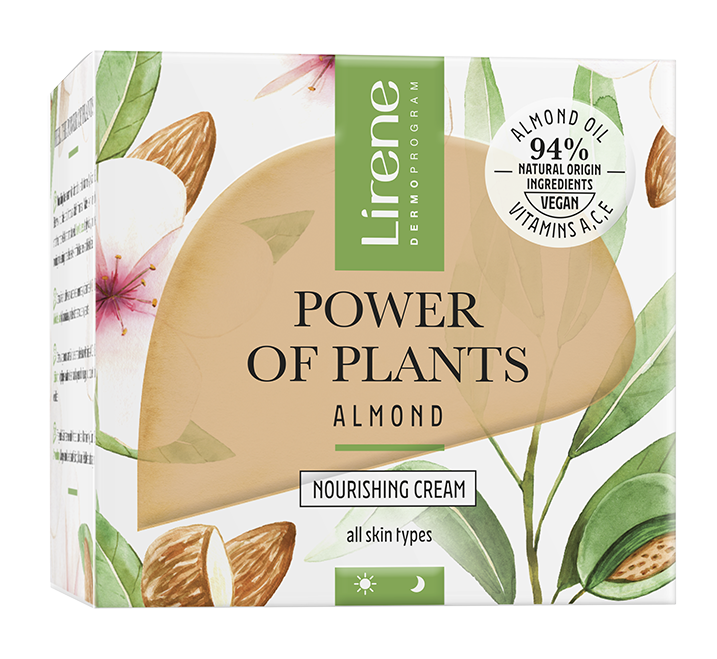 Crema hranitoare pentru zi si noapte Migdale Power Of Plants, 50ml, Lirene Crema hranitoare pentru zi si noapte Migdale Power Of Plants, 50ml, Lirene