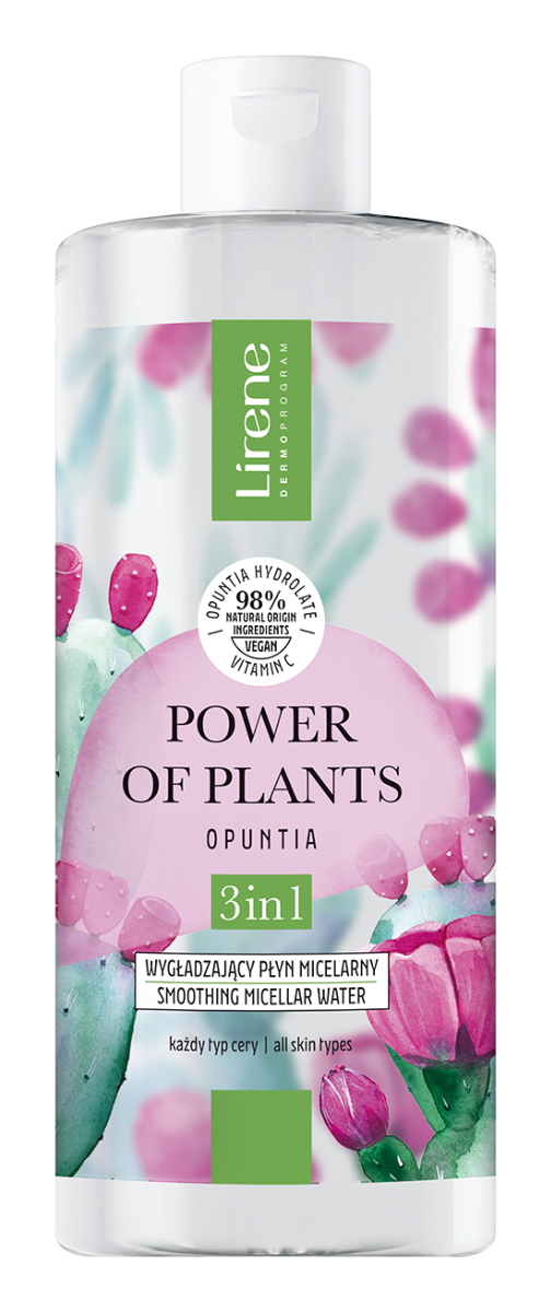 Apa micelara 3in1 cu efect netezitor Opuntia Power Of Plants, 400ml, Lirene