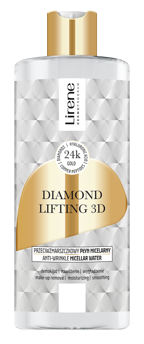 Apa micelara cu efect anti-rid Diamond Lifting 3D, 400ml, Lirene Apa micelara cu efect anti-rid Diamond Lifting 3D, 400ml, Lirene