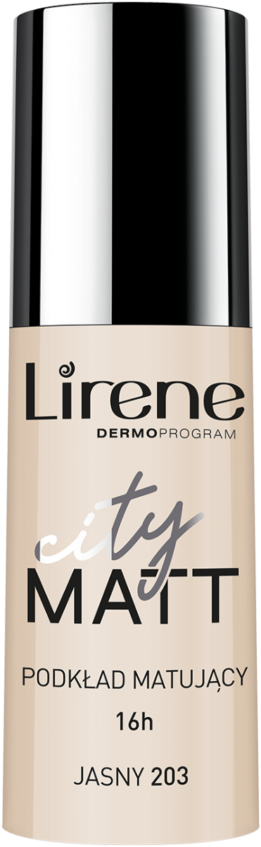 Fond de ten matifiant City Matt Light 203, 30ml, Lirene