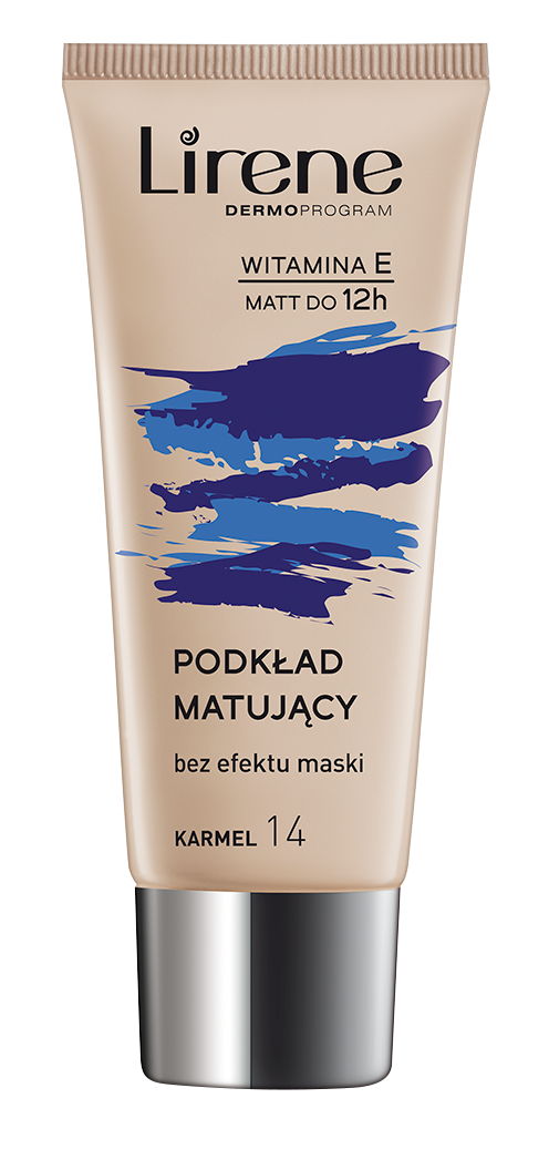 Fluid matifiant Nature Matte Caramel 14, 30ml, Lirene