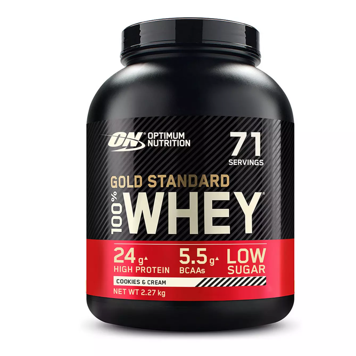 Proteine din zer 100% Whey Gold Standard aroma de biscuiti cu crema, 2.27kg, Optimum Nutrition Proteine din zer 100% Whey Gold Standard aroma de biscuiti cu crema, 2.27kg, Optimum Nutrition
